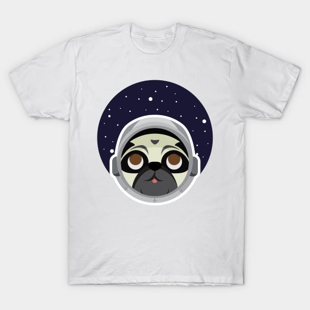 Astro pug T-Shirt by mairablanco